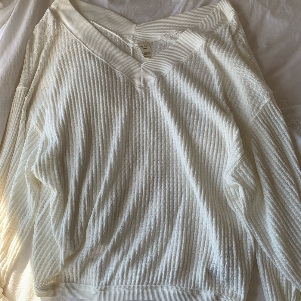 We The Free Oversized Waffle Shirt